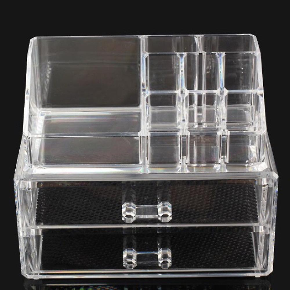 Foto 3 pulgar | Organizador De Maquillaje Cosmético Huoguo  Acrílico Transparente  2 Capas - Venta Internacional.