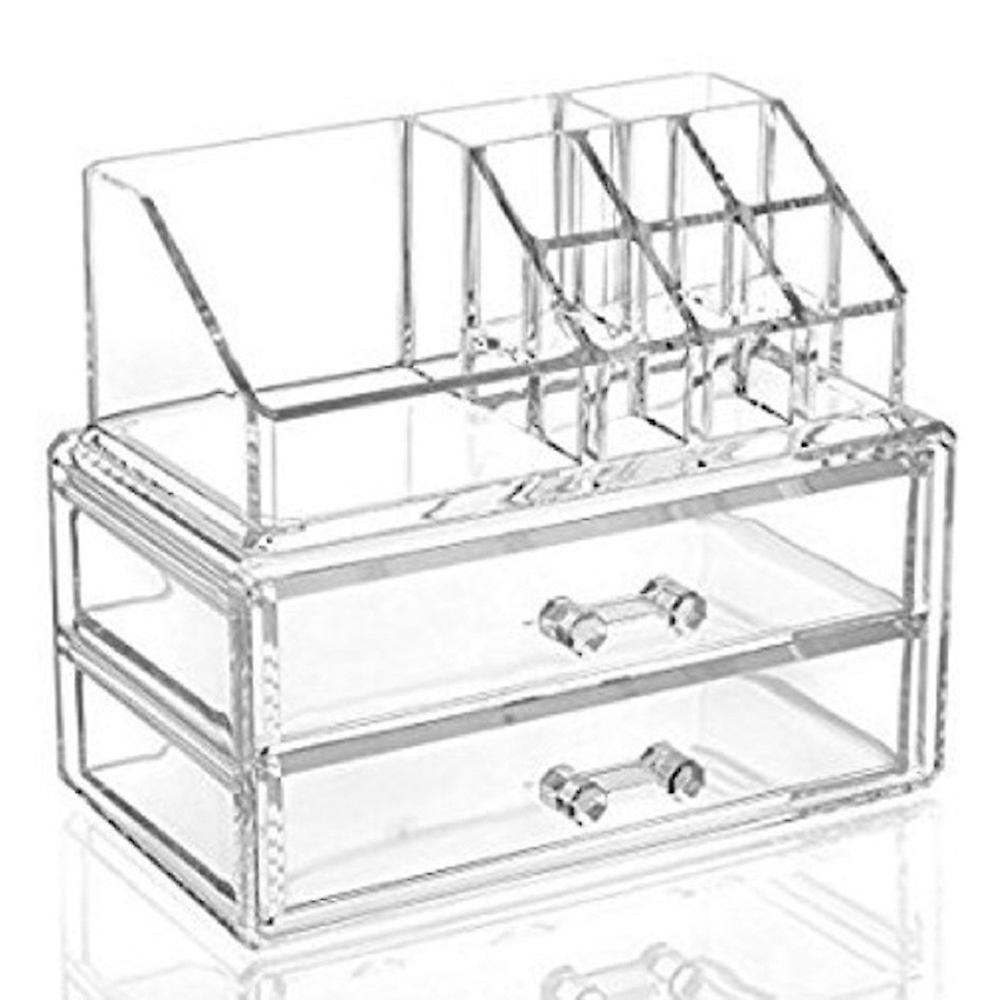 Foto 5 pulgar | Organizador De Maquillaje Cosmético Huoguo  Acrílico Transparente  2 Capas - Venta Internacional.