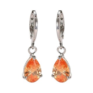 Foto 2 | Pendientes Huoguo Fashion Con Forma De Gota De Agua Con Forma De Diamante Colorido - Venta Internacional.