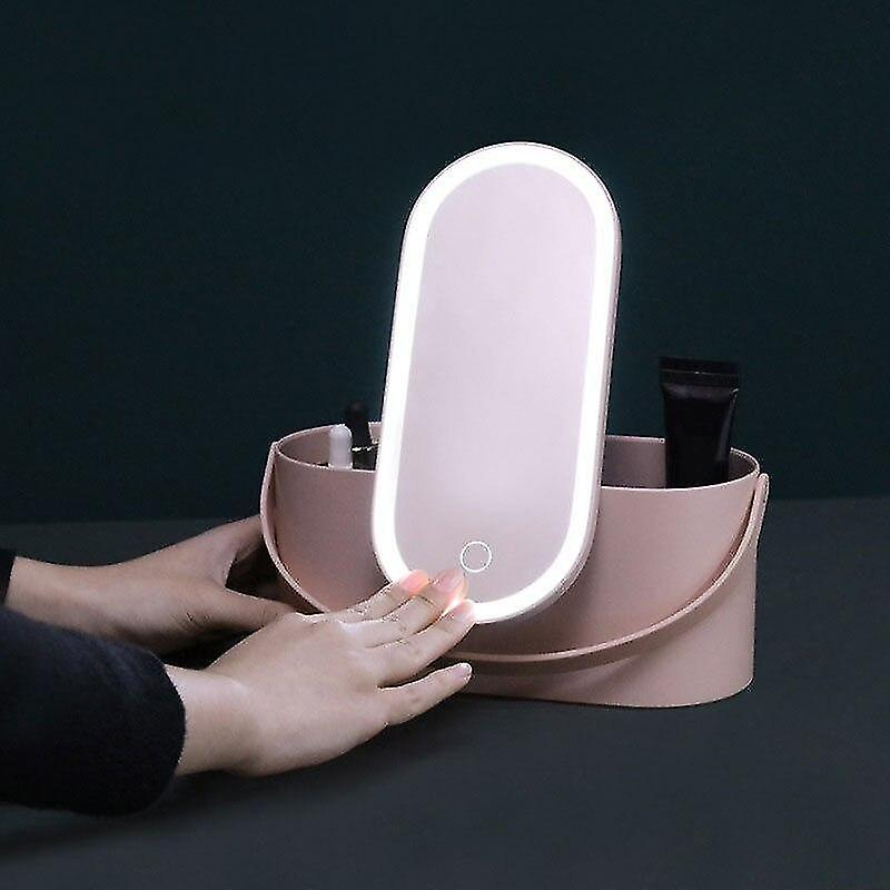 Foto 4 pulgar | Neceser Cosmético  Caja Organizadora De Maquillaje Con Espejo Led - Venta Internacional.