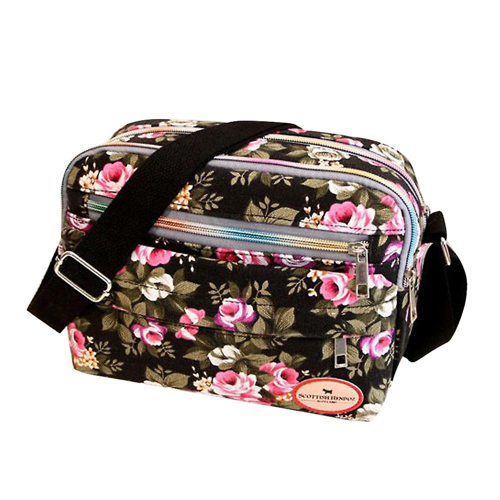 Foto 1 | Bolso Bandolera Huoguo Fashion Women De Lona Negro - Venta Internacional.