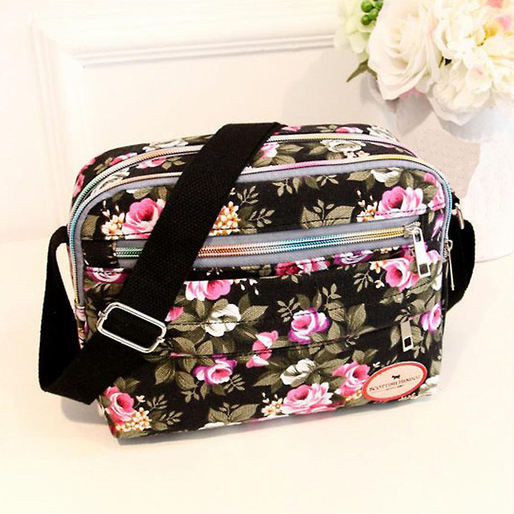 Foto 4 pulgar | Bolso Bandolera Huoguo Fashion Women De Lona Negro - Venta Internacional.