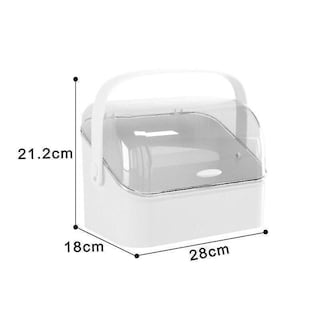 Foto 2 | Organizador De Almacenamiento De Cosméticos Huoguo Blanco De Desk Accessories - Venta Internacional.
