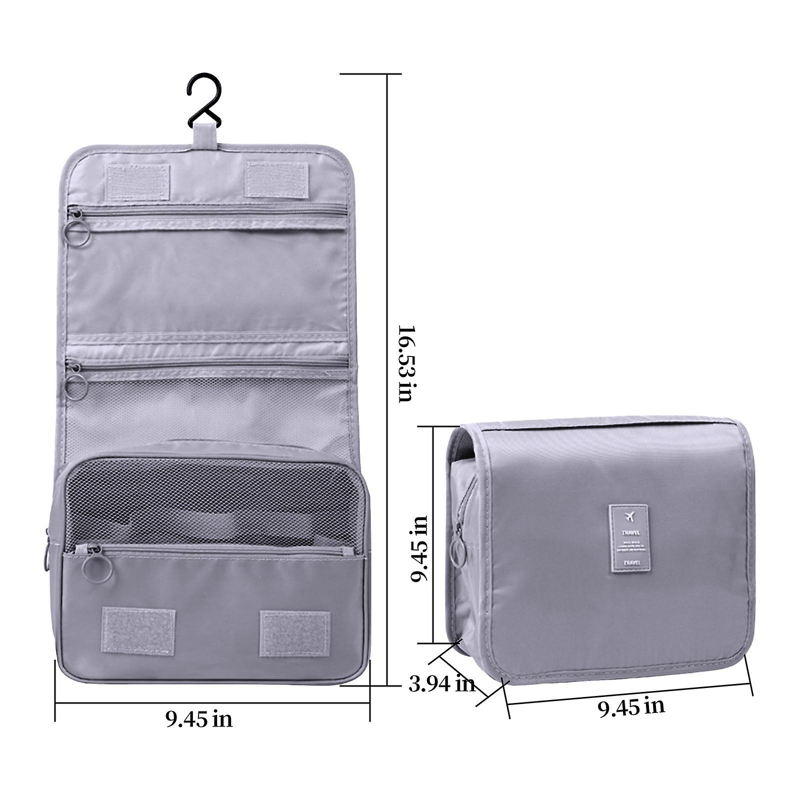 Foto 4 pulgar | Neceser Colgante Huoguo  Organizador De Cosméticos Grande  Gris - Venta Internacional.
