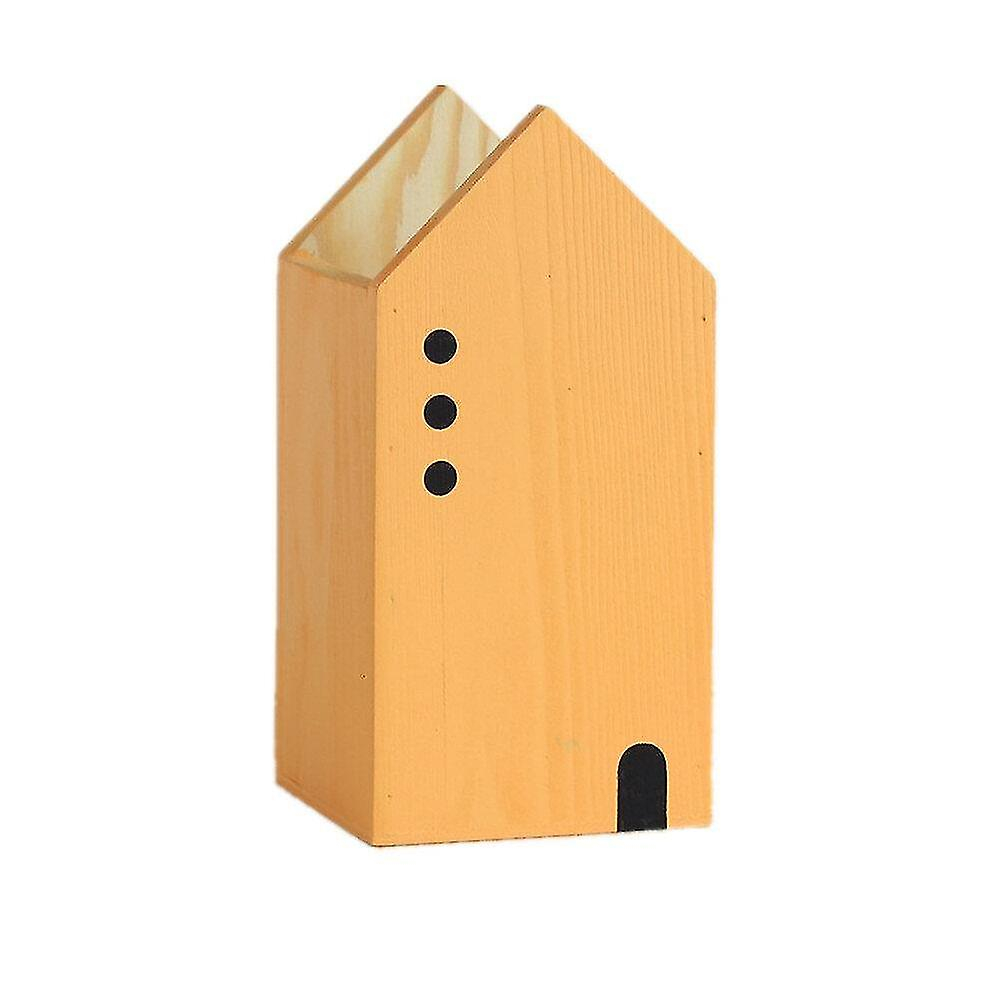 Foto 2 pulgar | Tarjetero Creative Color House Shape Wood - Venta Internacional.