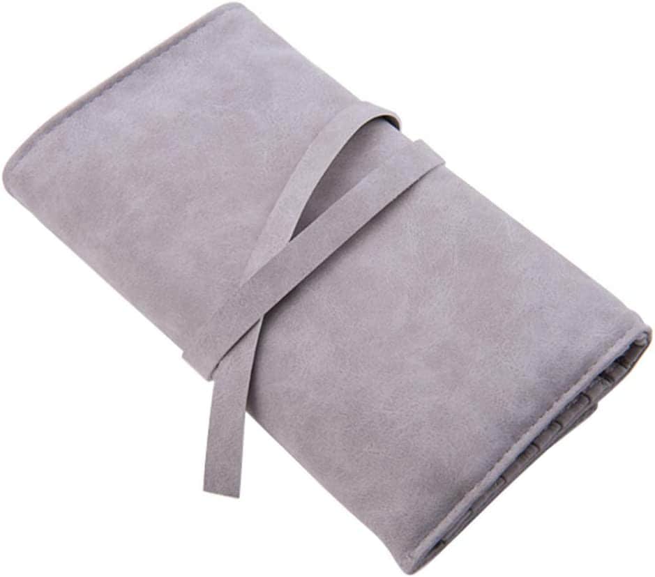 Estuche Enrollable Para Brochas De Maquillaje Huoguo  14 Bolsillos  Gris - Venta Internacional. $366