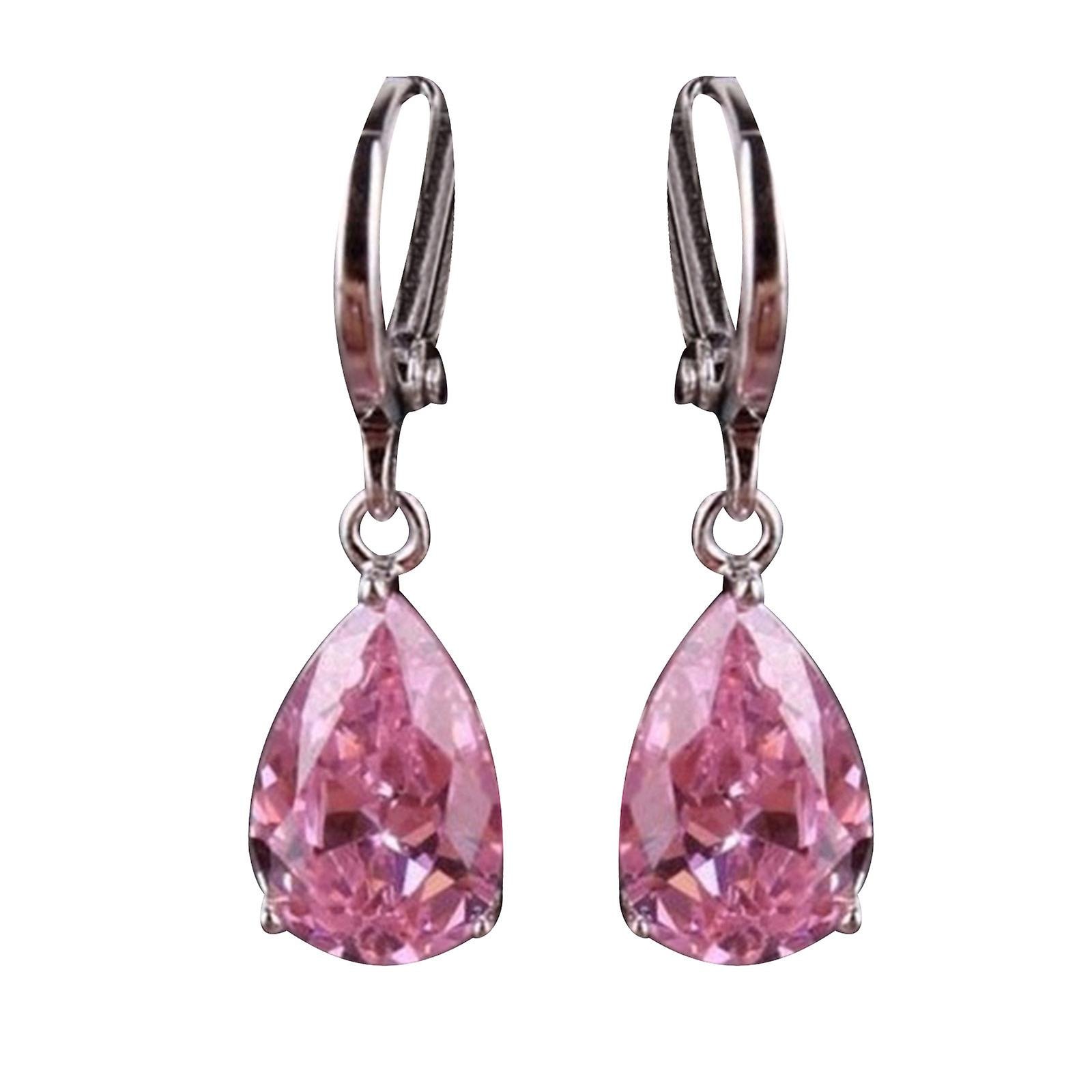 Pendientes Huoguo Fashion Con Forma De Gota De Agua Con Forma De Diamante Colorido - Venta Internacional. $439