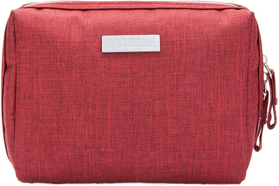 Foto 2 pulgar | Bolsa De Maquillaje Huoguo De Nailon Impermeable Para Bolso De Viaje (roja) - Venta Internacional.