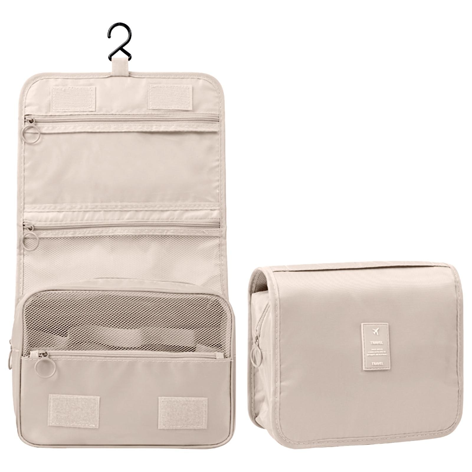 Neceser Colgante Huoguo  Organizador De Cosméticos Grande  Color Beige - Venta Internacional. $546