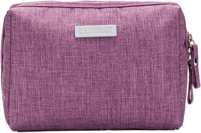 Foto 1 | Bolsa De Maquillaje Huoguo De Nailon Impermeable Para Llevar En El Bolso De Viaje (morado) - Venta Internacional.