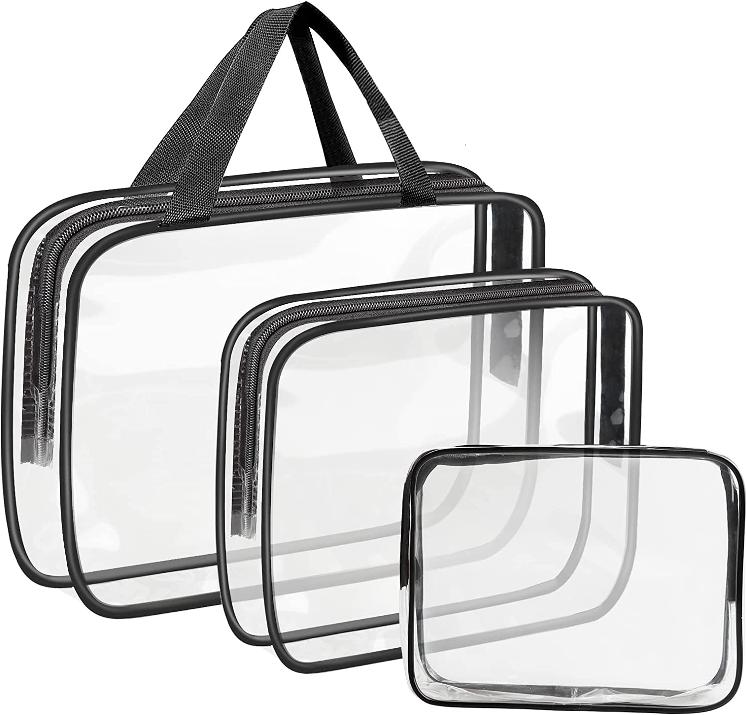 Foto 2 pulgar | Bolsa De Tocador Huoguo Impermeable 3 En 1 De Pvc Transparente Para Viajes - Venta Internacional.