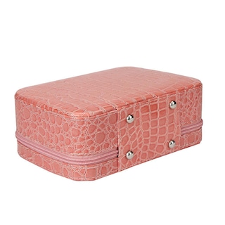 Foto 3 | Bolsa De Almacenamiento De Maquillaje Joyero Organizador De Viaje De Piel - Venta Internacional.
