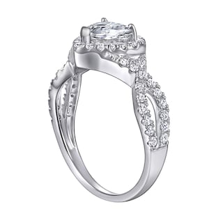 Foto 1 | Anillo Huoguo Love Diamond Fashion De Aleación En Forma De Corazón - Venta Internacional.