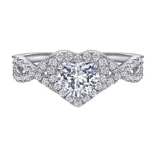 Foto 4 | Anillo Huoguo Love Diamond Fashion De Aleación En Forma De Corazón - Venta Internacional.