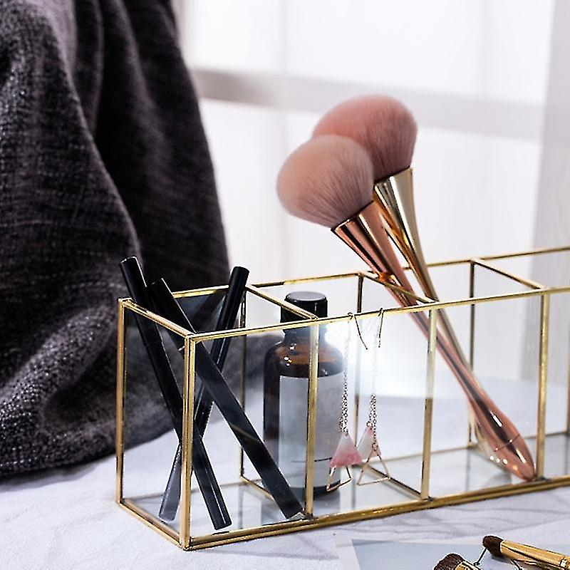 Foto 2 | Estuche Organizador De Maquillaje De Vidrio Transparente Huoguo Storage Containers - Venta Internacional.