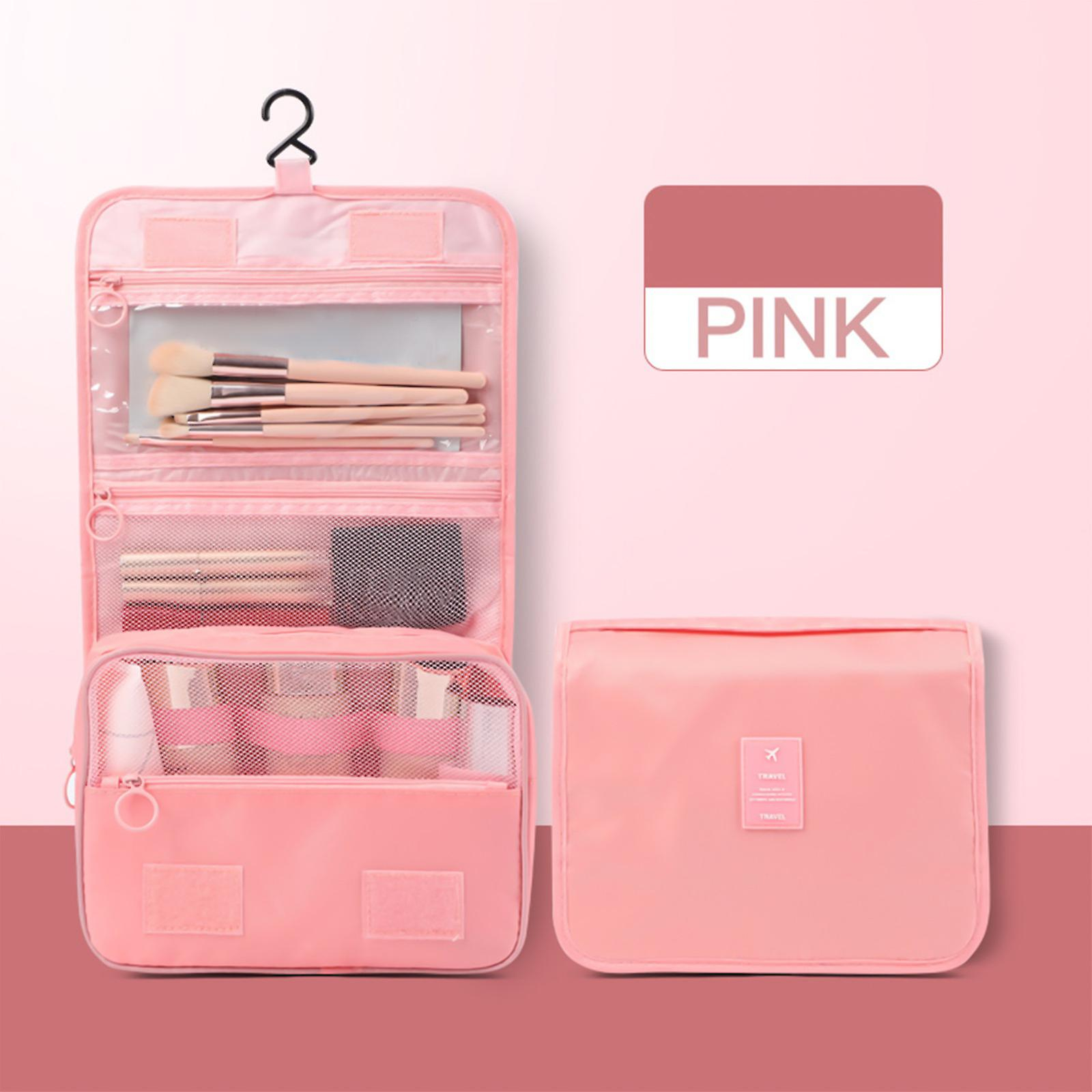 Foto 3 pulgar | Neceser Colgante Huoguo  Organizador De Cosméticos Grande  Rosa - Venta Internacional.