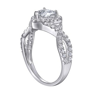 Foto 1 | Anillo Huoguo Love Diamond Fashion De Aleación En Forma De Corazón - Venta Internacional.