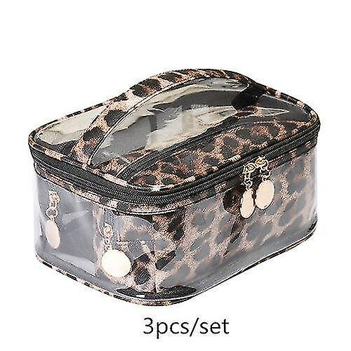 Foto 2 pulgar | Set De 3 Bolsas De Aseo Cosméticas Impermeables De Poliuretano Para Mujer - Venta Internacional.
