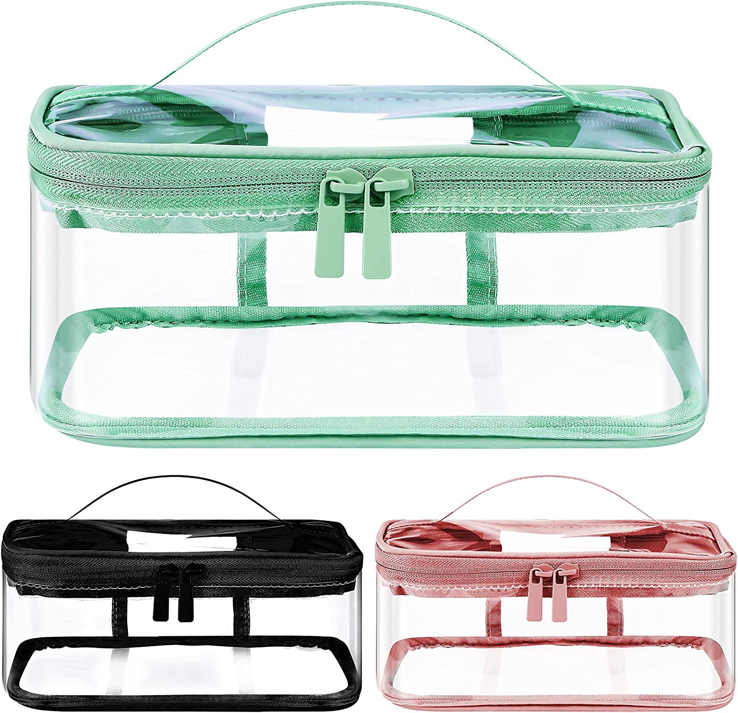Foto 1 | Bolsas De Maquillaje Huoguo De 3 Piezas De Pvc Portátiles A Prueba De Agua - Venta Internacional.