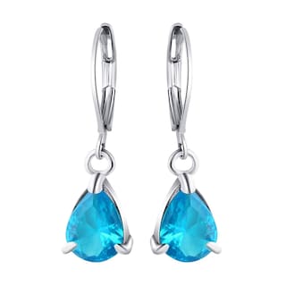 Foto 1 | Pendientes Huoguo Fashion Con Forma De Gota De Agua Con Forma De Diamante Colorido - Venta Internacional.