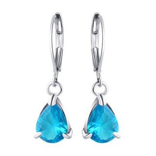 Foto 2 | Pendientes Huoguo Fashion Con Forma De Gota De Agua Con Forma De Diamante Colorido - Venta Internacional.
