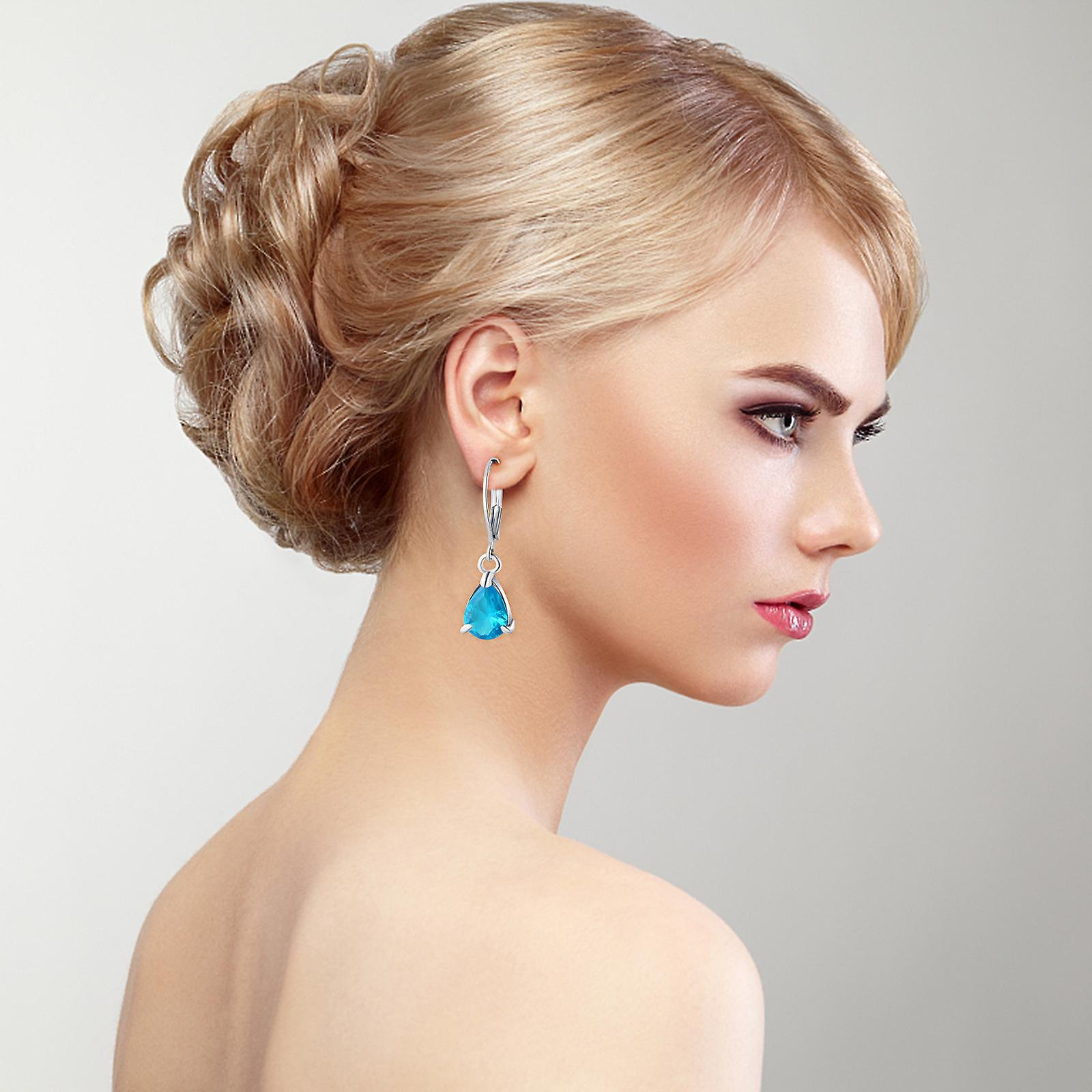 Foto 4 pulgar | Pendientes Huoguo Fashion Con Forma De Gota De Agua Con Forma De Diamante Colorido - Venta Internacional.