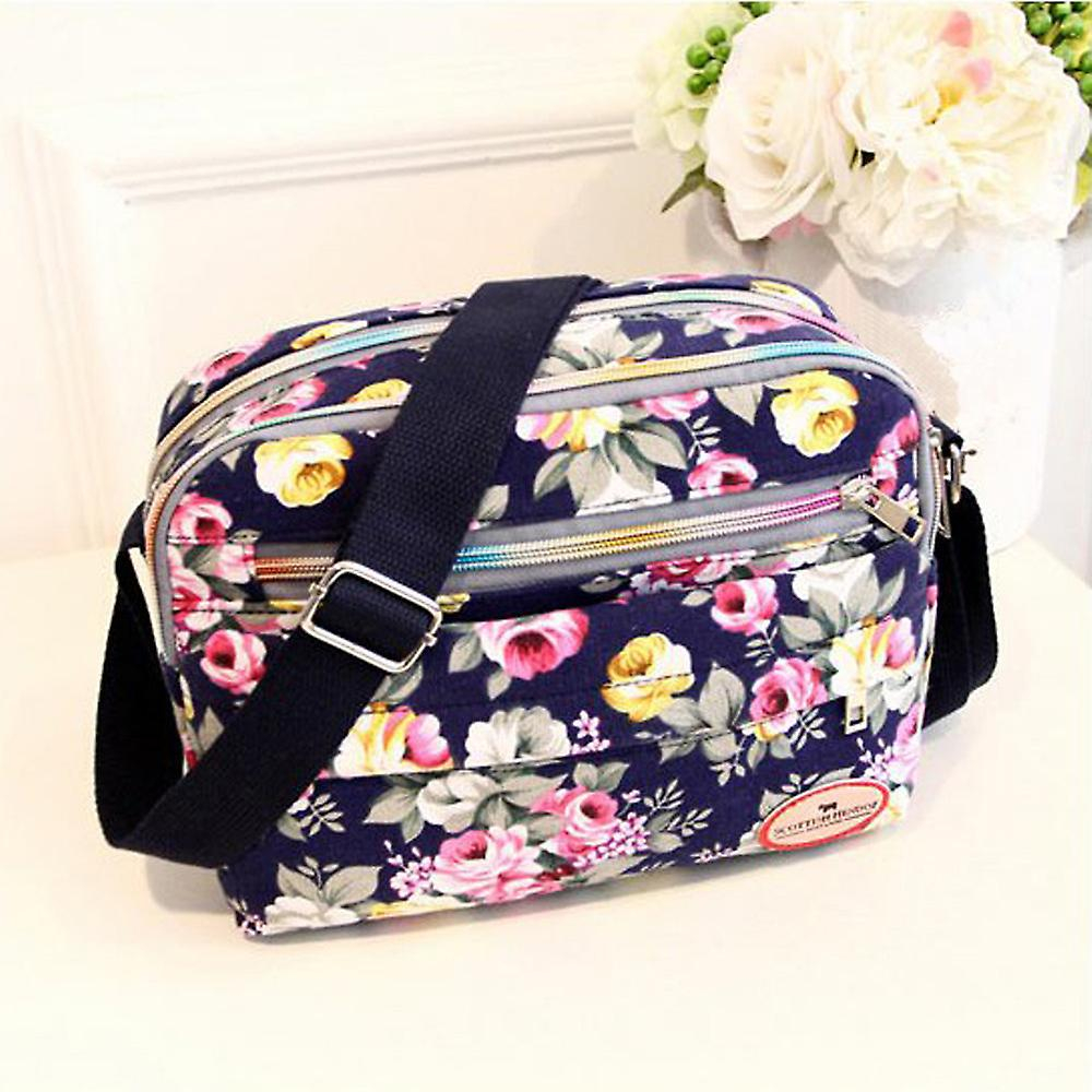 Foto 3 | Bandolera Huoguo Fashion Para Mujer  Lona  Azul - Venta Internacional.