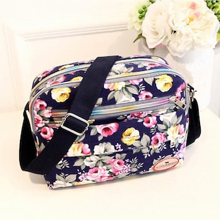 Foto 3 | Bandolera Huoguo Fashion Para Mujer Lona Azul - Venta Internacional.