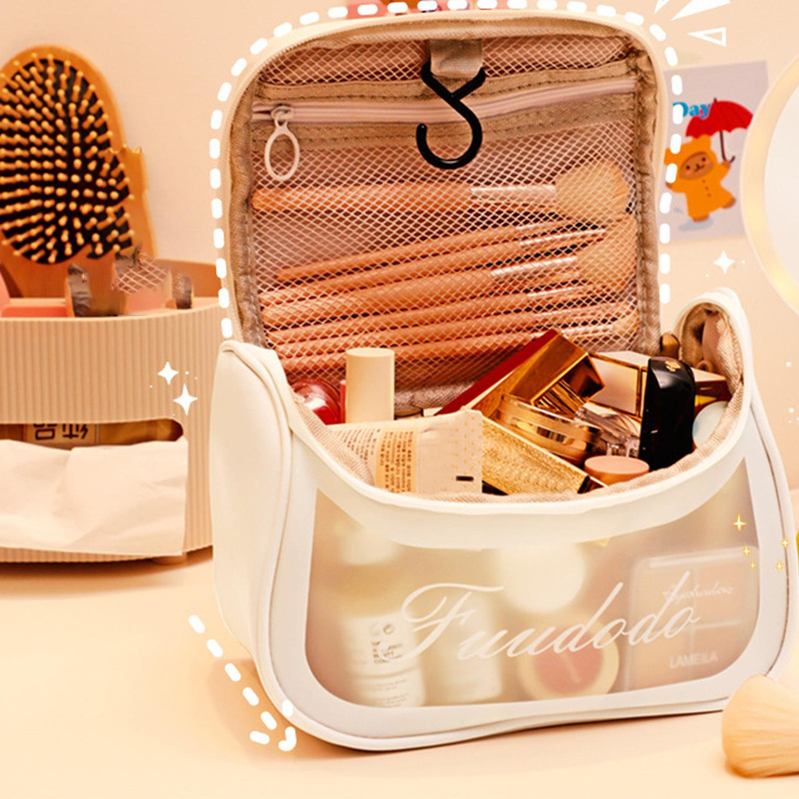 Foto 3 pulgar | Bolsa De Almacenamiento De Cosméticos Huoguo  Grande  Transparente  Impermeable - Venta Internacional.