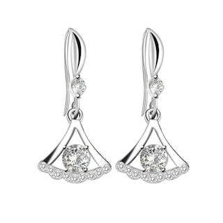 Foto 1 | Pendientes Huoguo Delicados Con Forma De Falda De Circón En Forma De Gota Para Mujer - Venta Internacional.