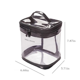 Foto 3 | Bolsa De Almacenamiento De Cosméticos Huoguo Transparente Impermeable Grande - Venta Internacional.