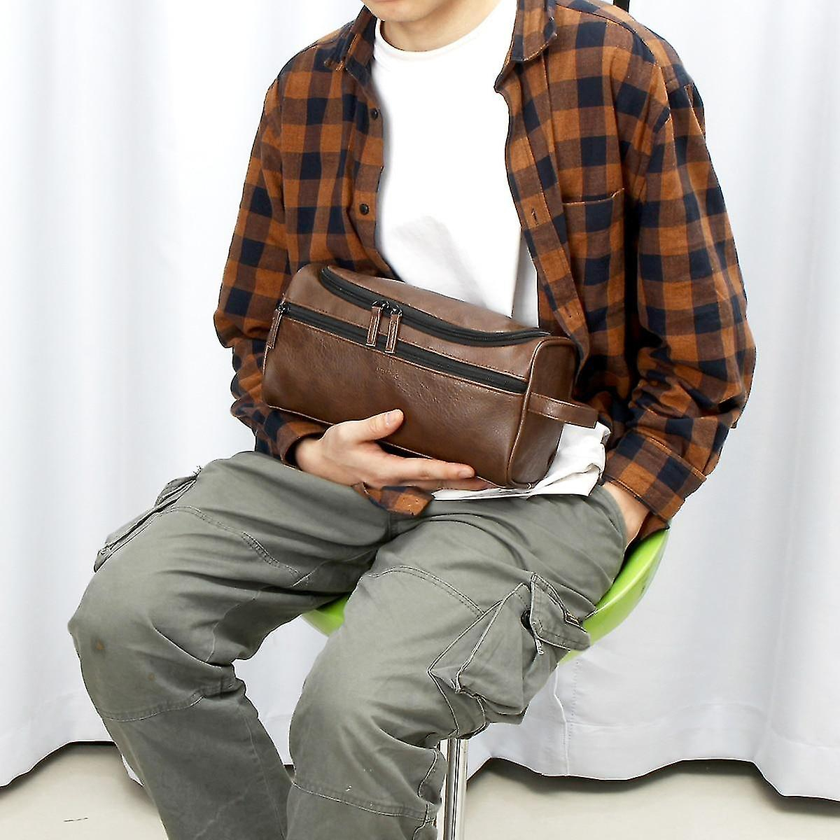 Foto 6 pulgar | Neceser Cosmético Huoguo Vintage De Piel Sintética Para Hombre - Venta Internacional.