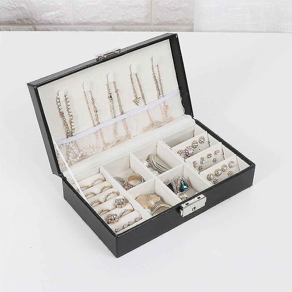 Foto 3 pulgar | Neceser Cosmético Huoguo Organizador De Joyas De Piel Sintética - Venta Internacional.