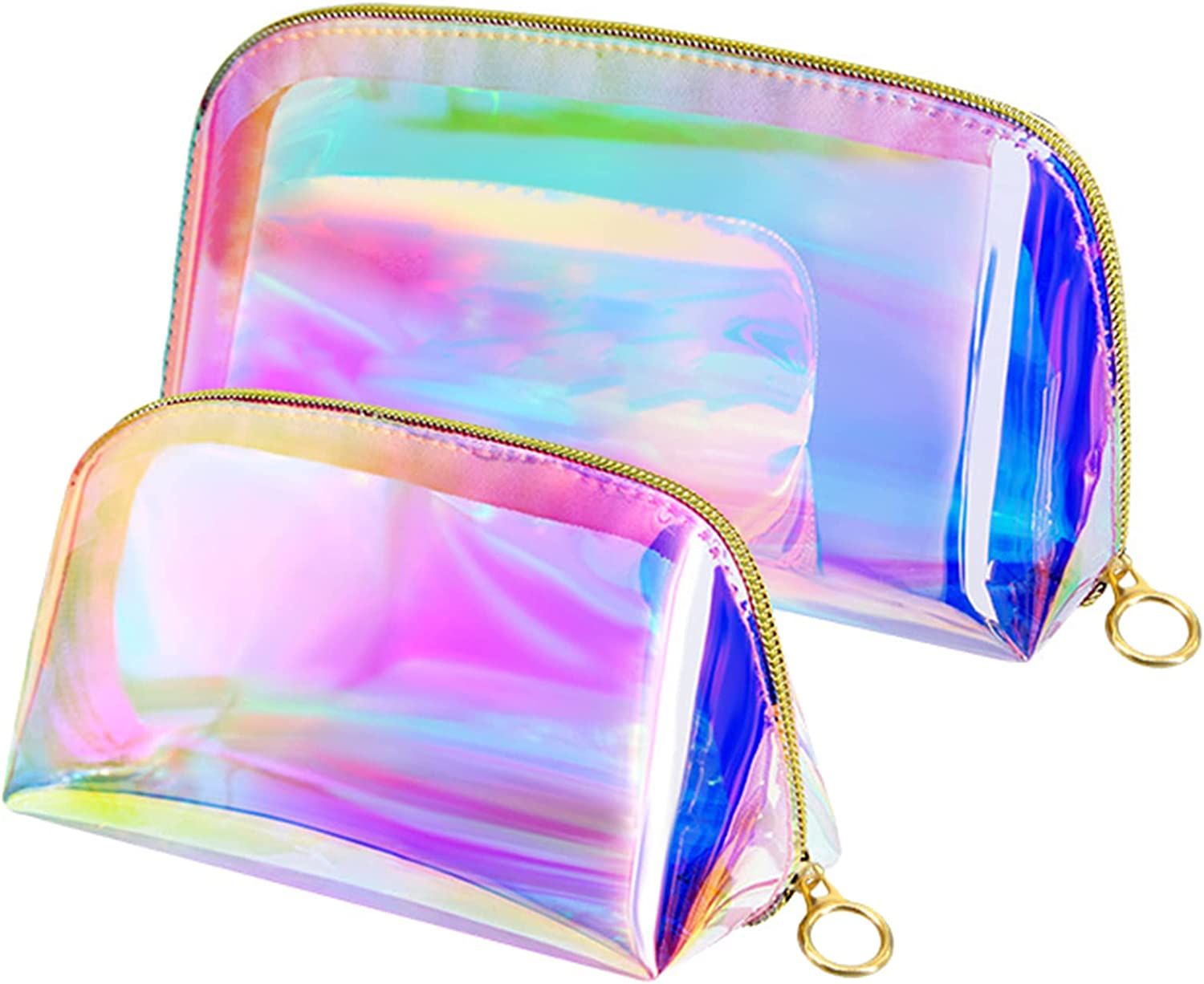 Foto 2 pulgar | Bolsa De Maquillaje Huoguo De Plástico Holográfico Impermeable Para Mujer - Venta Internacional.