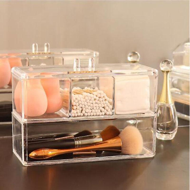 Foto 4 pulgar | Contenedores De Almacenamiento Para El Hogar  Organizador De Maquillaje De Doble Capa - Venta Internacional.