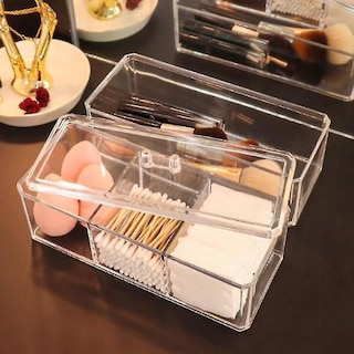 Foto 4 | Contenedores De Almacenamiento Para El Hogar Organizador De Maquillaje De Doble Capa - Venta Internacional.