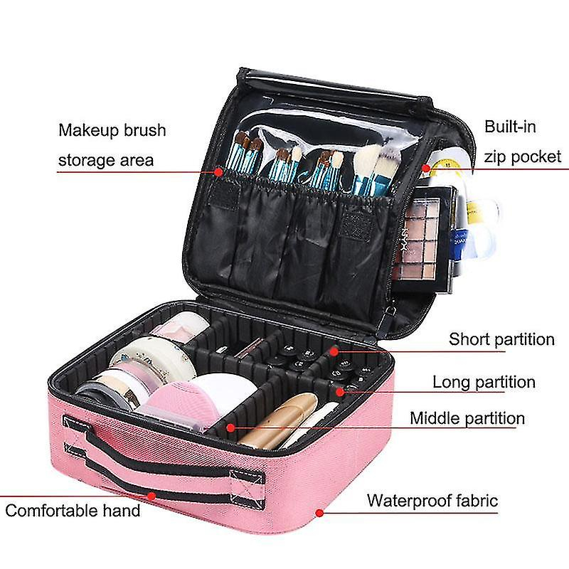 Foto 5 pulgar | Neceser Cosmético Huoguo Funda De Maquillaje Impermeable Oxford - Venta Internacional.