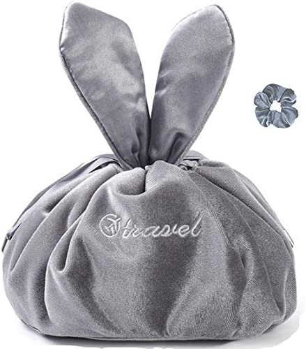 Foto 2 pulgar | Bolsa De Cosméticos Huoguo Lazy Velvet Con Cordón Travel Grey - Venta Internacional.