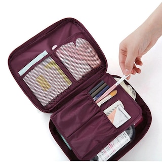 Foto 1 | Estuche De Viaje Maquillaje Maquillaje Tocador Bolsa De Nailon Impermeable - Venta Internacional.