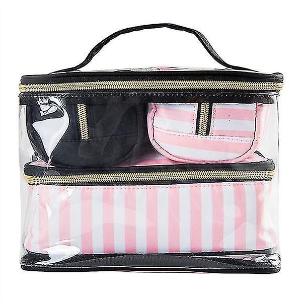 Set De Bolsas De Aseo Cosmético  4 Piezas  De Piel Sintética Impermeable Para Mujer - Venta Internacional. $673