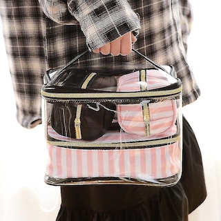 Foto 2 | Set De Bolsas De Aseo Cosmético 4 Piezas De Piel Sintética Impermeable Para Mujer - Venta Internacional.