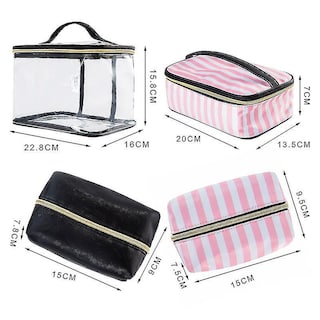 Foto 4 | Set De Bolsas De Aseo Cosmético 4 Piezas De Piel Sintética Impermeable Para Mujer - Venta Internacional.