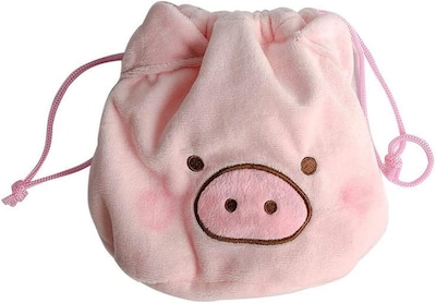 Foto 5 | Bolsa De Maquillaje Huoguo Bonita Bolsa De Mano Con Cordón De Cerdito Esponjoso - Venta Internacional.
