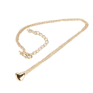 Foto 3 | Collar De Joyería De Moda Con Colgante De Corazón Dorado Huoguo - Venta Internacional.