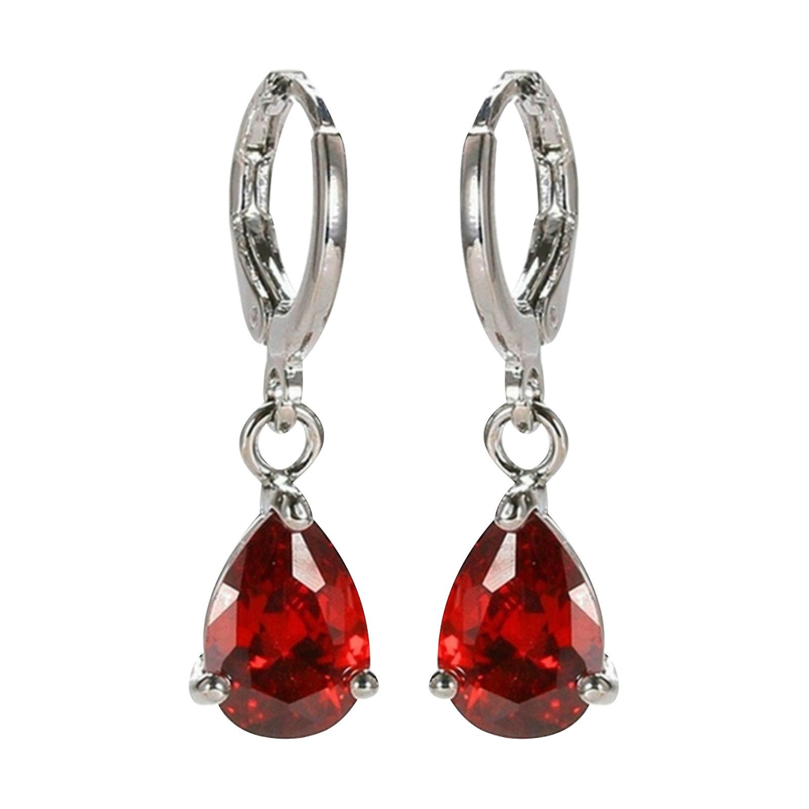 Foto 1 | Pendientes Huoguo Fashion Con Forma De Gota De Agua Con Forma De Diamante Colorido - Venta Internacional.