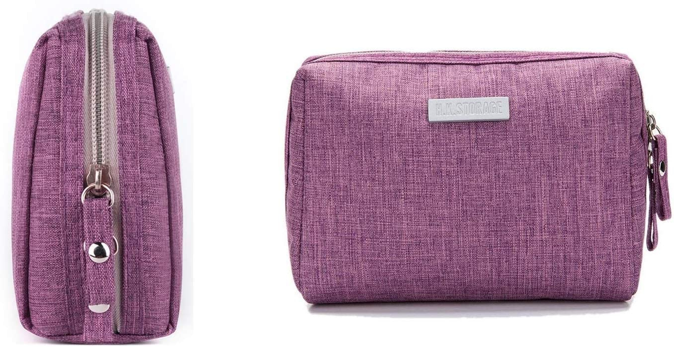 Foto 2 pulgar | Bolsa De Maquillaje Huoguo  Pequeña  De Viaje  Cosmética  Impermeable  Color Morado - Venta Internacional.