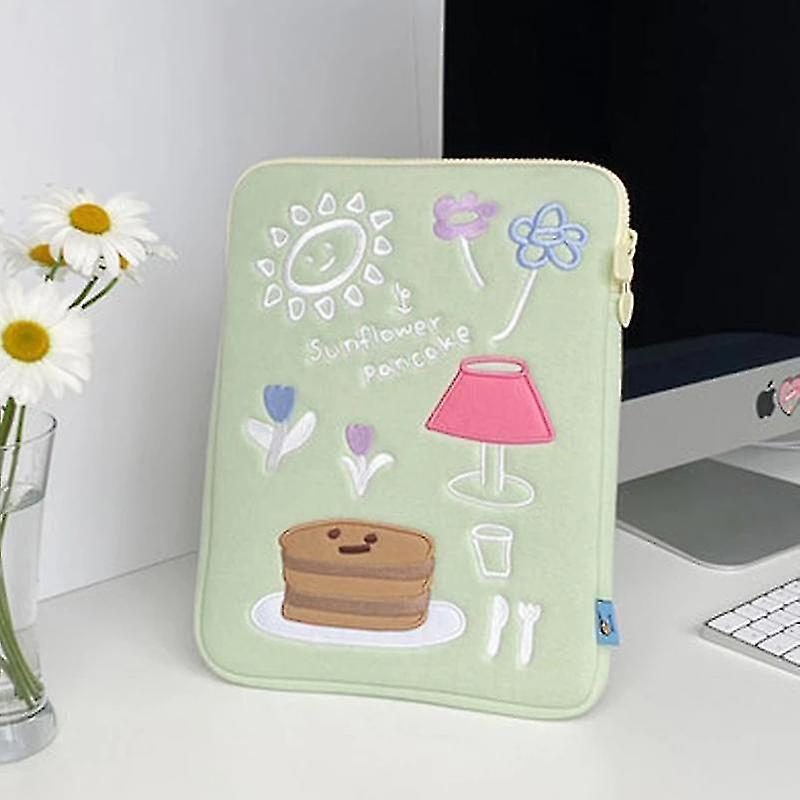 Foto 3 pulgar | Funda De Peluche Para Tabletas Huoguo Green Bear Bags - Venta Internacional.