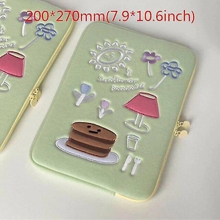 Foto 3 | Funda De Peluche Para Tabletas Huoguo Green Bear Bags - Venta Internacional.