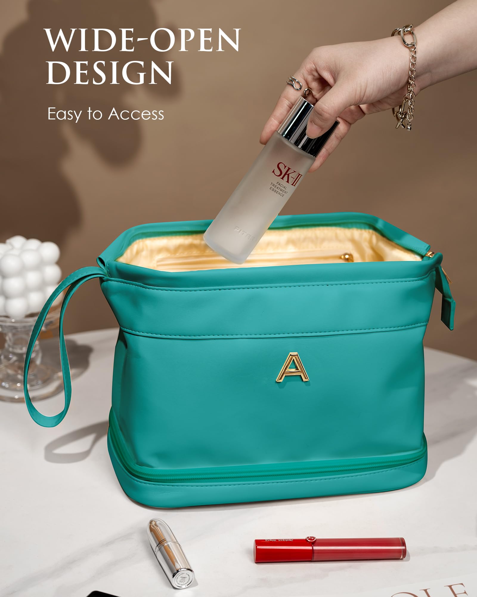Foto 5 pulgar | Bolsa De Maquillaje Vogewood Teen Girl Essentials De Piel Sintética Impermeable - Venta Internacional.