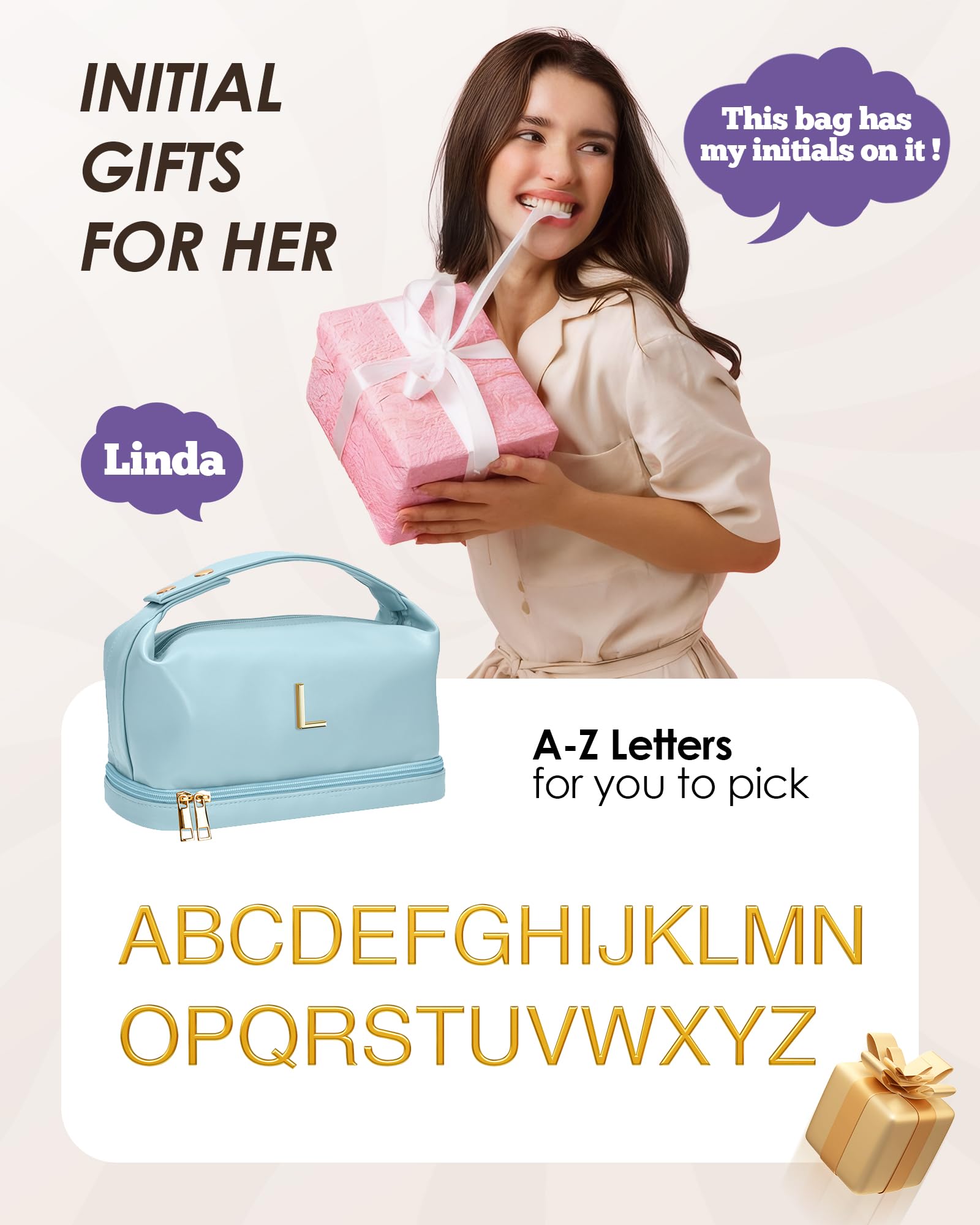 Foto 8 pulgar | Bolsa De Maquillaje Vogewood  Regalos De Pascua Para Niña  Personalizada - Venta Internacional.